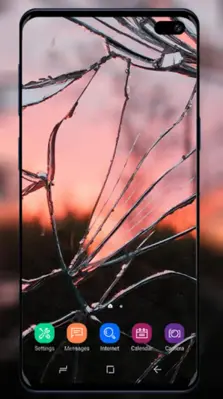 Broken Screen Wallpaper android App screenshot 1